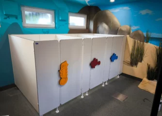 Toilettenanlage für Kinder im KNAUS Campingpark Wingst